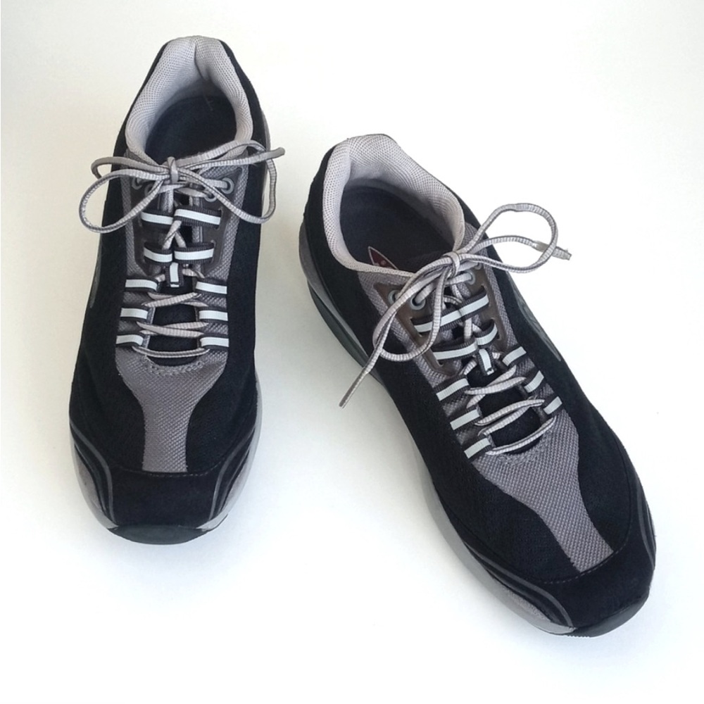 MBT Women’s Toning Athletic Shoes Black Suede & Mesh Running Shoes 39 (8-8.5)